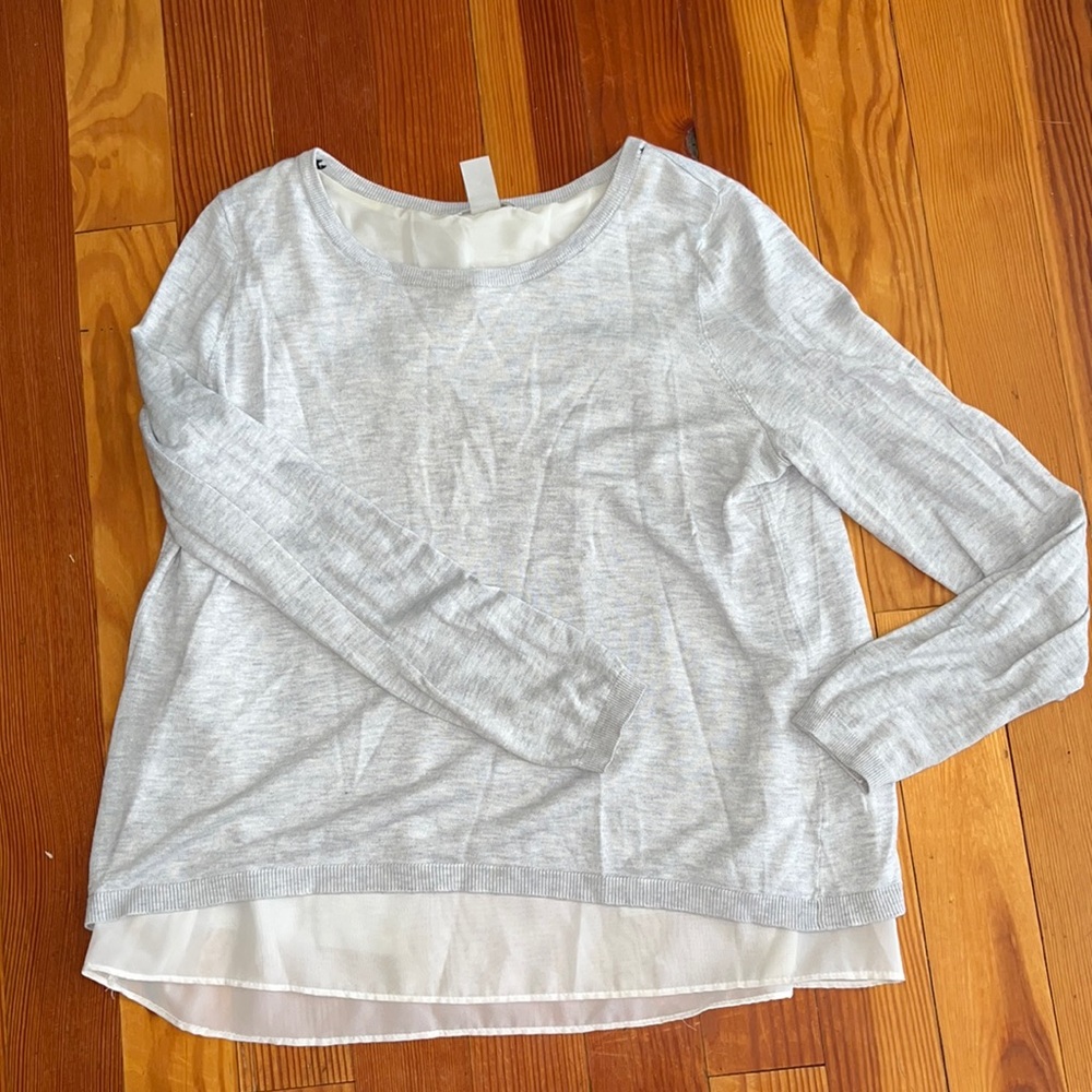 M H&M Grey Sweater with Open Back